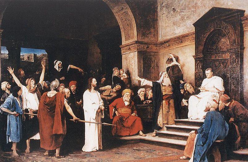 Mihaly Munkacsy Christ in front of Pilate china oil painting image